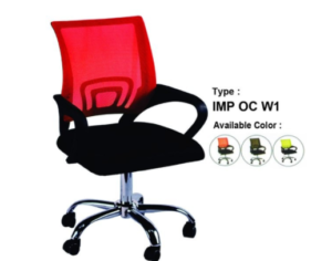 Kursi Kantor Hidrolic Red Black By Importa