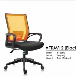 Kursi Kantor Decco Travi 2 Black