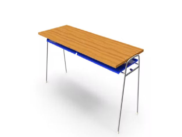 meja belajar panjang costum