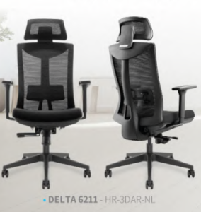 KURSI KANTOR JAKARTA INVERIO DELTA 6211 HR 3DAR NL
