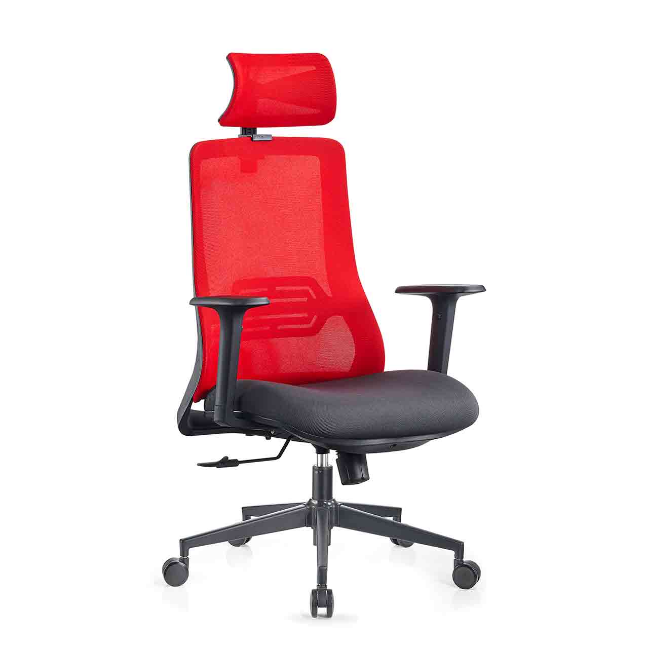 Kursi Officescale HADID HIGHBACK GREY RED Kursi Officescale HADID HIGHBACK GREY RED