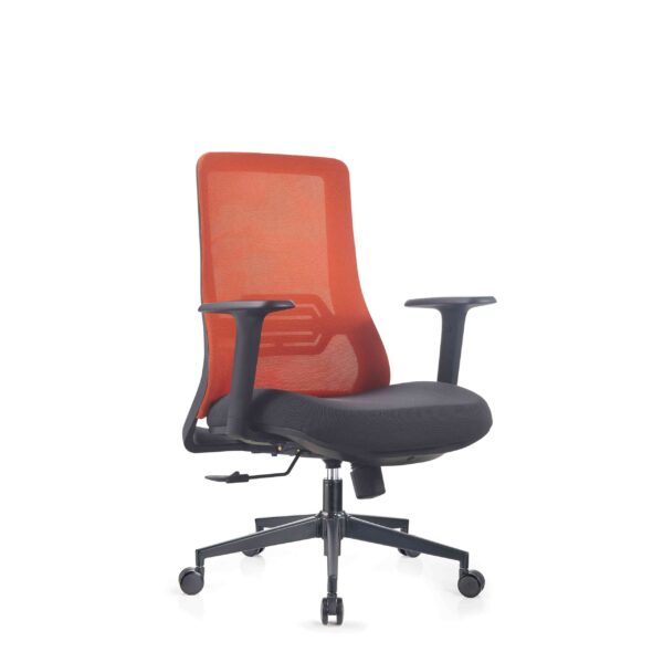 Kursi Officescale Hadid MidBack Grey Orange