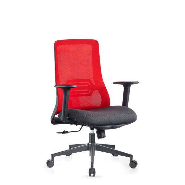 Kursi Officescale Hadid MidBack Grey Red
