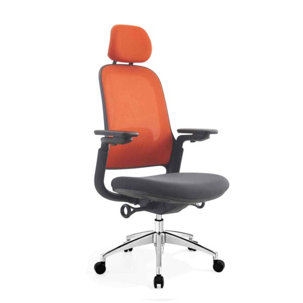 Kursi Officescale SENNA HIGHBACK GREY ORANGE