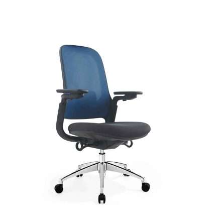 Kursi Officescale SENNA MIDBACK GREY BLUE