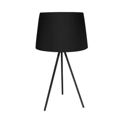 Lampu Meja Tripod Hitam