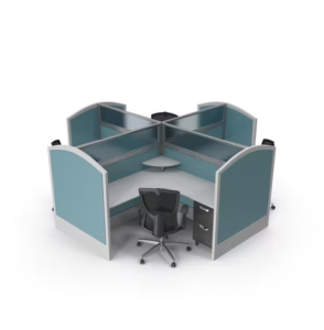 Custom-Meja-Kubikel-4-Seat-Jakarta