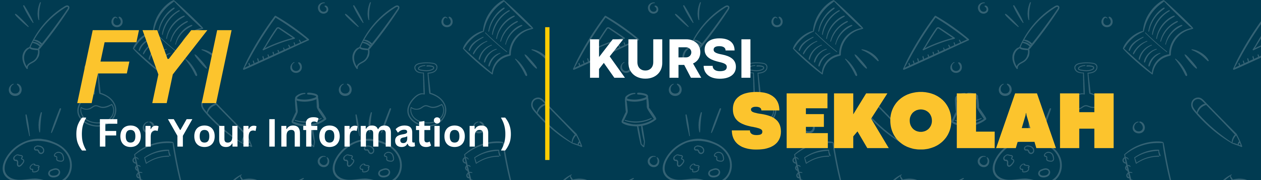 KURSI SEKOLAH