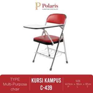 Kursi Kuliah Polaris Type C-439 Merah