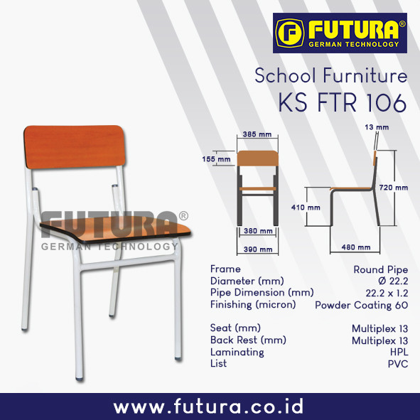 Kursi Sekolah Futura Type KS FTR 106