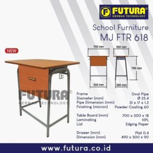 Meja Sekolah Futura MJ FTR-618 Cherry