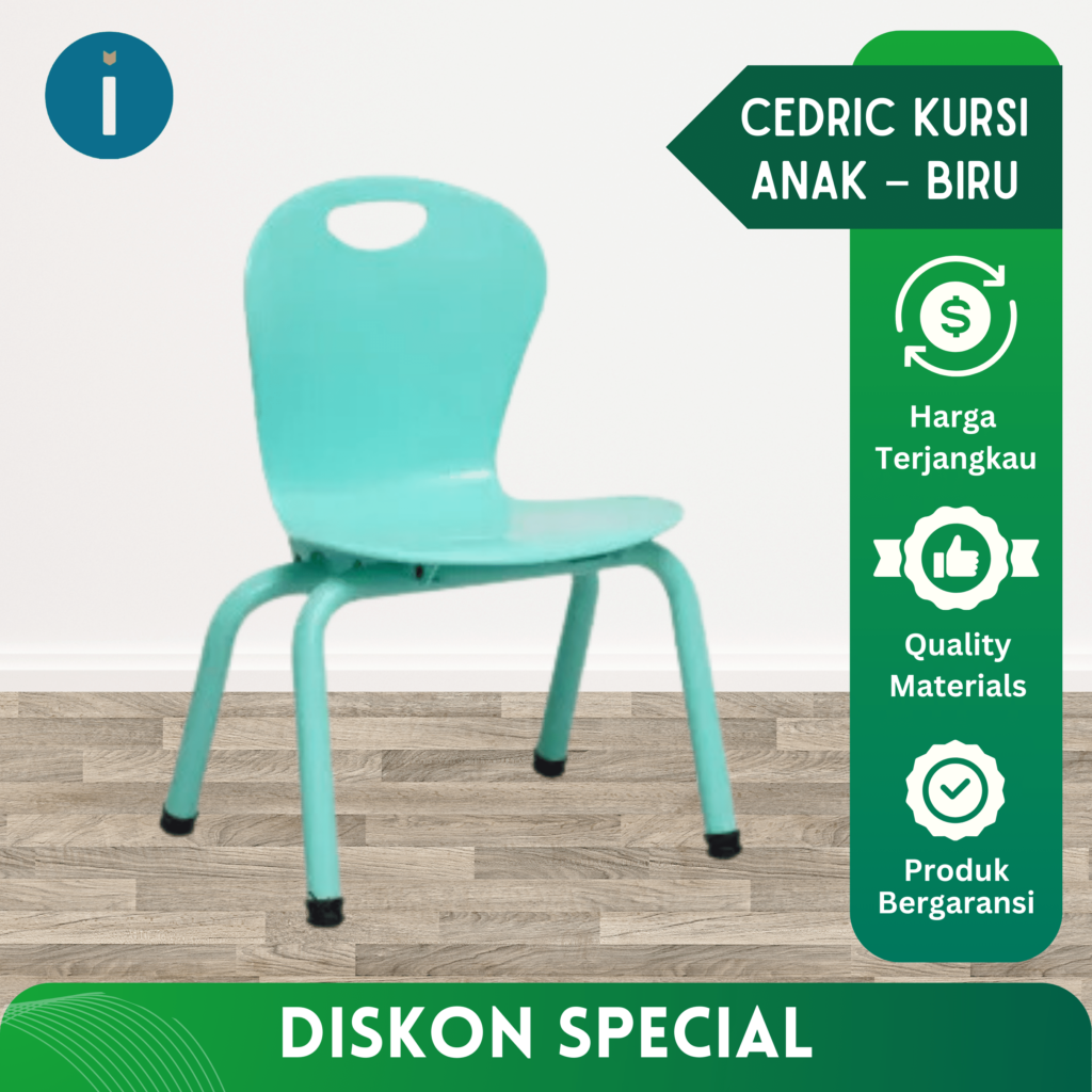 Cedric Kursi Anak – Biru