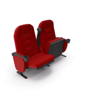 Custom Kursi Auditorium Cinema Merah Tua