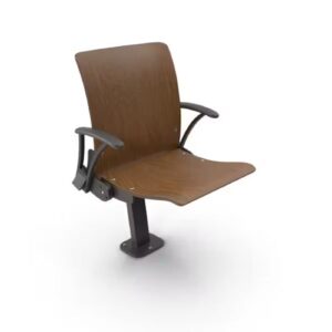 Custom Kursi Auditorium Dark Wood