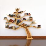 Rak Buku Bentuk Pohon Minimalis