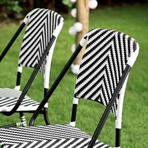 bangku plastik motif rotan