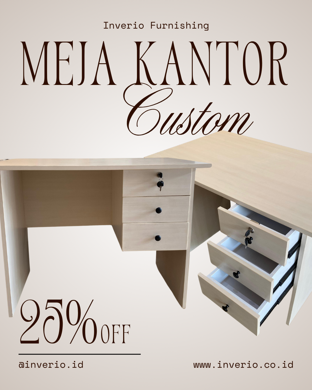 Custom Meja Kantor