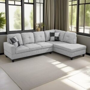 Sofa L yang sesuai dengan bentuk ruang tamu