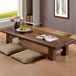 Meja Kopi Kayu Solid Minimalis